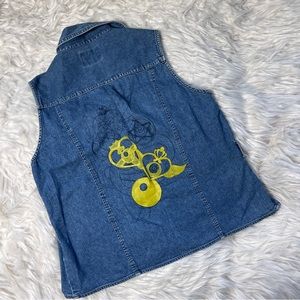 Woolrich Custom Sailor Moon Cosplay Denim Vest